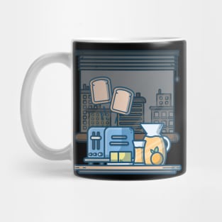 Breakfast time cartoon Mug